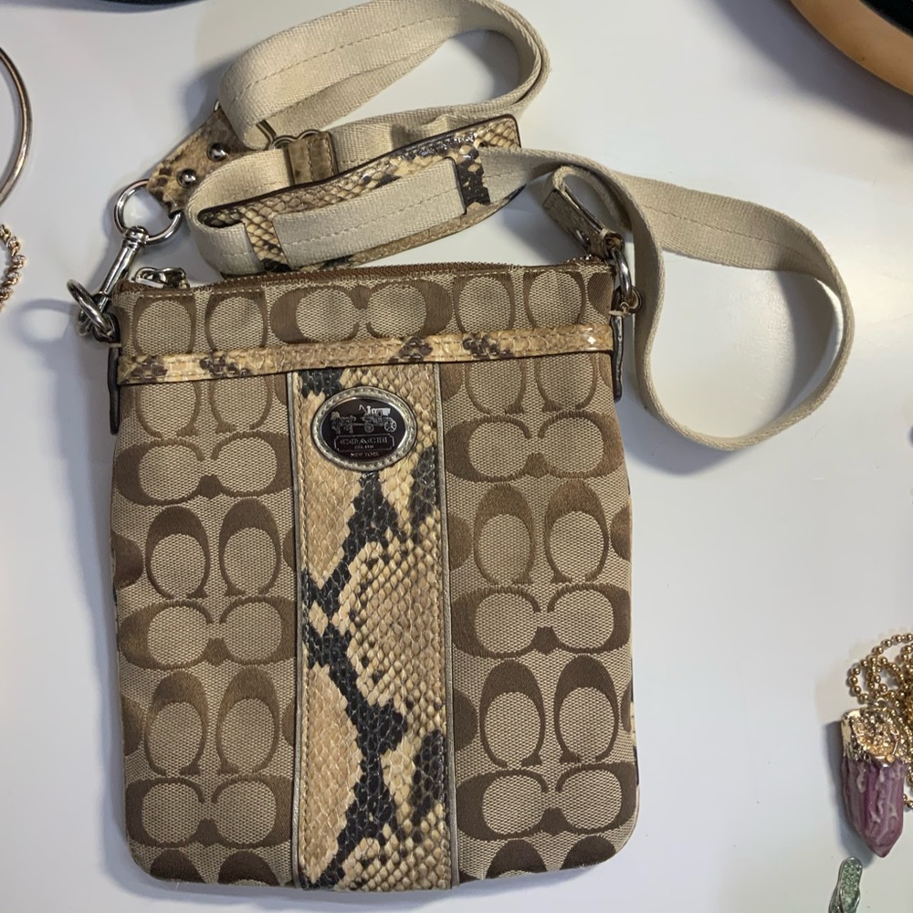 Coach Signature Python Swing-Pack - image 4